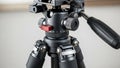 Close up of a professional camera tripod head Royalty Free Stock Photo