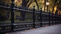 sturdy wrought iron fence