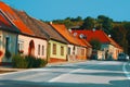 Sturova Street in Modra village, Slovakia, Europe