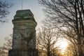 Stuttgart Bismarckturm Monument Tower Column Outdoors Autumn Sun Royalty Free Stock Photo