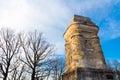 Stuttgart Bismarckturm Monument Tower Column Outdoors Autumn Sun Royalty Free Stock Photo