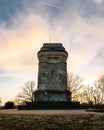 Stuttgart Bismarckturm Monument Tower Column Outdoors Autumn Sun Royalty Free Stock Photo