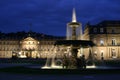 Stuttgart castle at dusk