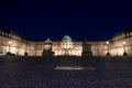 Stuttgart castle at night illuminated