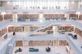 Stuttgart City Library Interior Modern European Architecture Famous October 14, 2017 Royalty Free Stock Photo