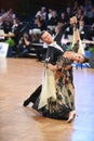 Stuttgart, Germany - Adance couple in a dance pose during Grand Slam Standart