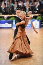 Stuttgart, Germany - Adance couple in a dance pose during Grand Slam Standart