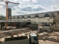 Construction site at Stuttgart main station for the Stuttgart21 railway project