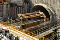 Stuttgart, Germany, 09/19/2020: Construction site of the Stuttgart21 railway project