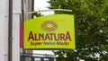 View on an Alnatura sign.