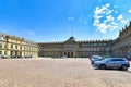 Stuttgart, Germany - July 2020:  Baroque architecture style palace called `Neues Schloss` in historic city center Royalty Free Stock Photo