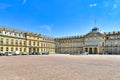 Stuttgart, Germany: Baroque architecture style palace called `Neues Schloss` in historic city center of Stuttgart Royalty Free Stock Photo