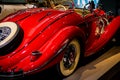 Stuttgart, Germany - July 5 2022: Historic collection of Mercedes racing cars and other brand in Mercedes-Benz Welt