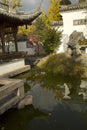 Chinese Garden in Stuttgart, Germany. Royalty Free Stock Photo