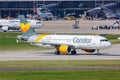 Condor Thomas Cook Airlines Balearics Airbus A320 airplane Stuttgart airport