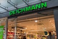 Deichmann logo on Deichmann store