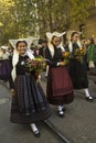 Volksfest in Stuttgart. The march through the city center. Royalty Free Stock Photo