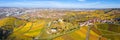 Stuttgart Grabkapelle grave chapel WÃÂ¼rttemberg Rotenberg vineyard aerial photo panoramic view autumn in Germany Royalty Free Stock Photo