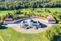 Stuttgart Solitude Castle aerial photo view architecture travel in Germany