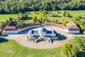 Stuttgart Solitude Castle aerial photo view architecture travel in Germany Royalty Free Stock Photo