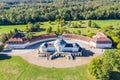 Stuttgart Solitude Castle aerial photo view architecture travel in Germany Royalty Free Stock Photo