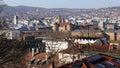 Stuttgart, view over the city from Galatea-Point at Eugensplatz, Germany