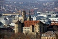 Stuttgart, view over the city from Galatea-Point at Eugensplatz, Germany