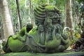 Stutue in Sacred Monkey Forest in Ubud, Bali, Indonesia Royalty Free Stock Photo