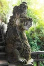 Stutue in Sacred Monkey Forest, Ubud, Bali, Indonesia Royalty Free Stock Photo