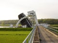 Stuw Driel, the weir in river Rhine (Nederrijn, th