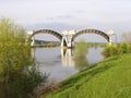 Stuw Driel, the weir in river Rhine (Nederrijn, th