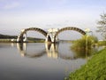 Stuw Driel, the weir in river Rhine (Nederrijn, th