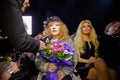 STV correspondent interviews Alla Pugacheva