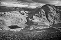 Styhead Tarn Black and White Royalty Free Stock Photo