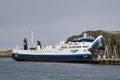 Icelandic ferry in harbour Royalty Free Stock Photo