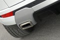 Styl car exhaust pipe Royalty Free Stock Photo