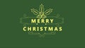 Style animation writing typhography for Merry Christmas greeting