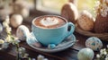 style easter coffee Royalty Free Stock Photo