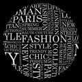 STYLE and FASHION word cloud concept.