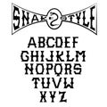 Style gothic alphabet