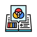 style guides technical writer color icon vector illustration