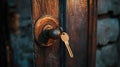 style open door key Royalty Free Stock Photo