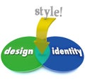 Style Overlapping Area Venn Diagram Design Identity Unique Look Royalty Free Stock Photo