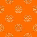 1989 style pattern vector orange