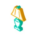 style table lamp isometric icon vector illustration Royalty Free Stock Photo