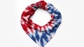 style tie dye red white blue Royalty Free Stock Photo
