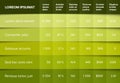 Styled data table template