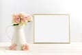 Styled stock image with a gold frame Royalty Free Stock Photo