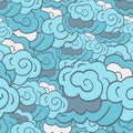 Stylised cloudy background