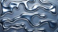 Stylish Abstract Blue Metallic Swirl Surface Design with Modern Seamless Icy Pattern and Textures Royalty Free Stock Photo